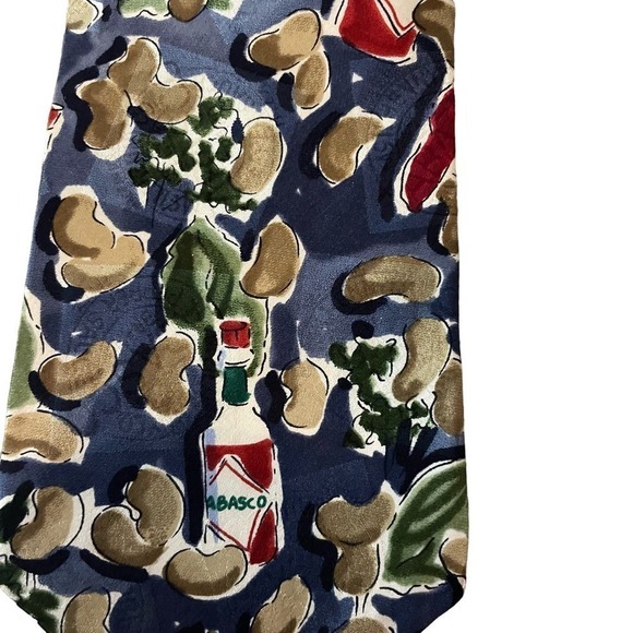 Tabasco Men's Silk Necktie EUC - Picture 2 of 3